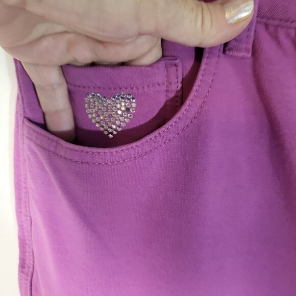 Dream Jeannes by Quacker Factory Women's Stretch Jeans Size 14 Magenta - Picture 4 of 12